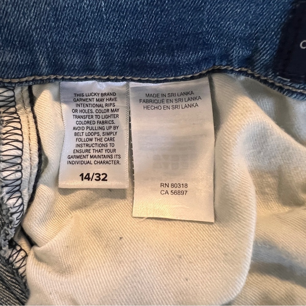 Lucky Brand Mid Rise Ava Crop Mini Boot Jeans Women’s Size 14 - Picture 10 of 14
